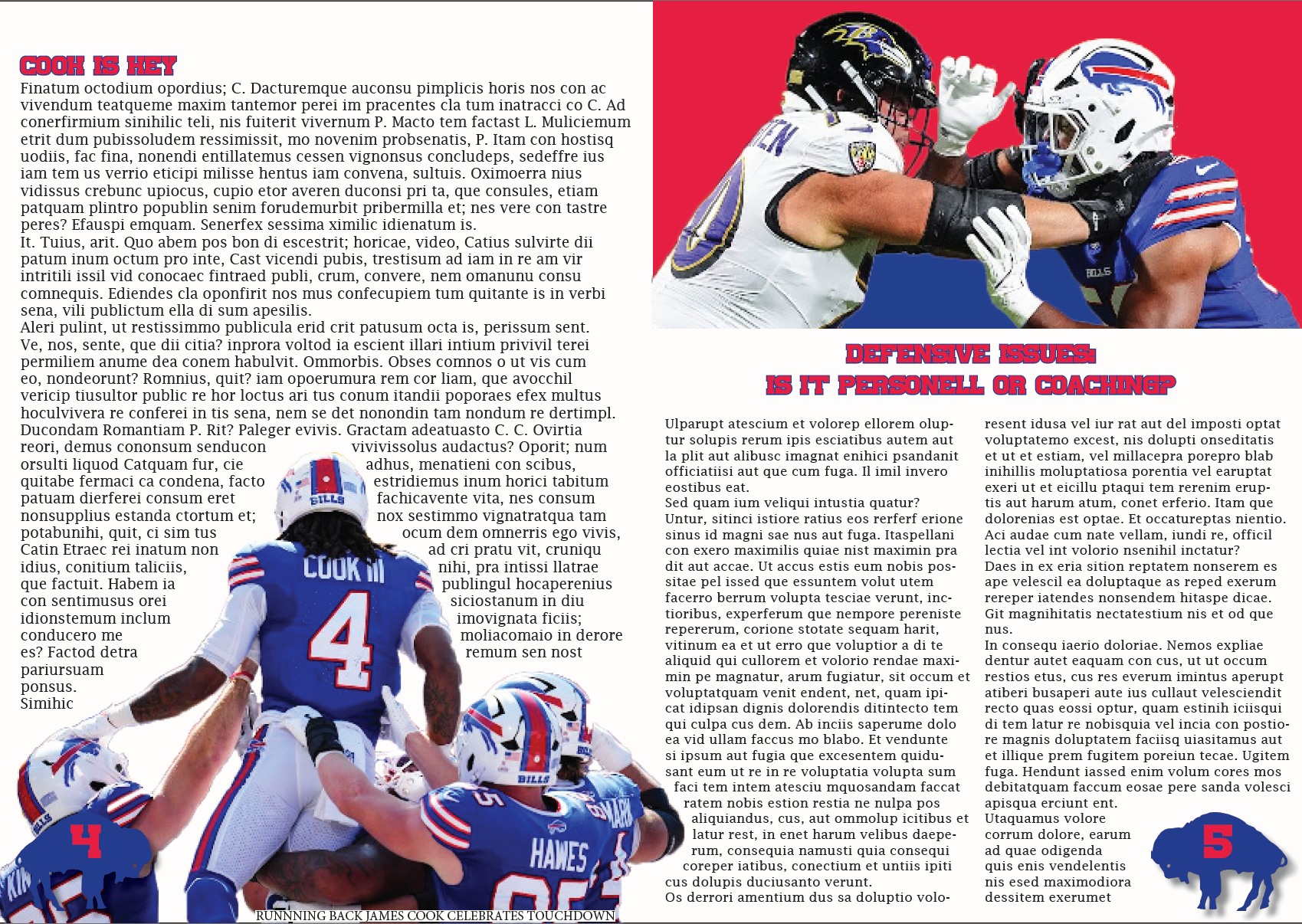 Mock Buffalo Bills Magazine Spread Page 2